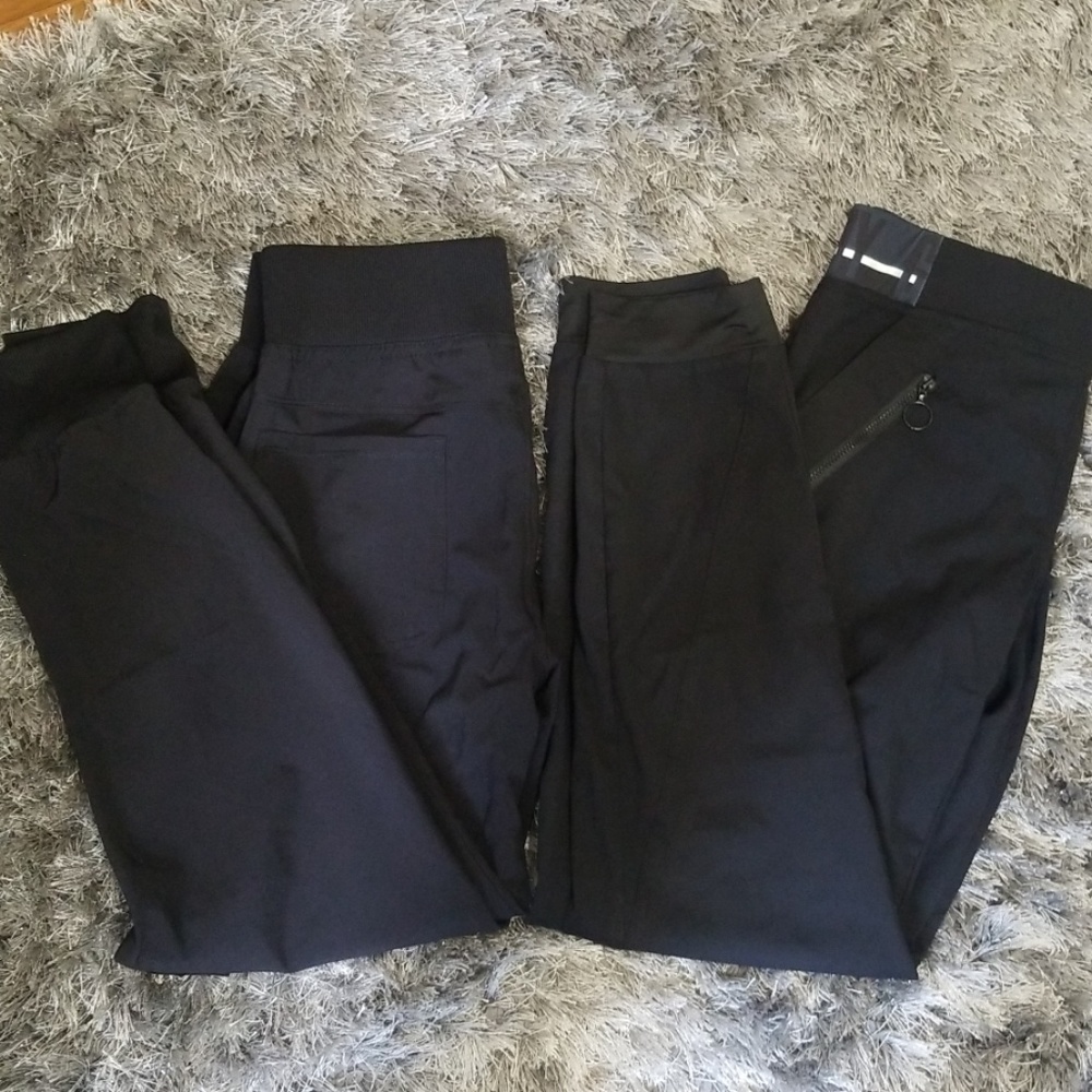 2 pairs of xsp scrub pants black